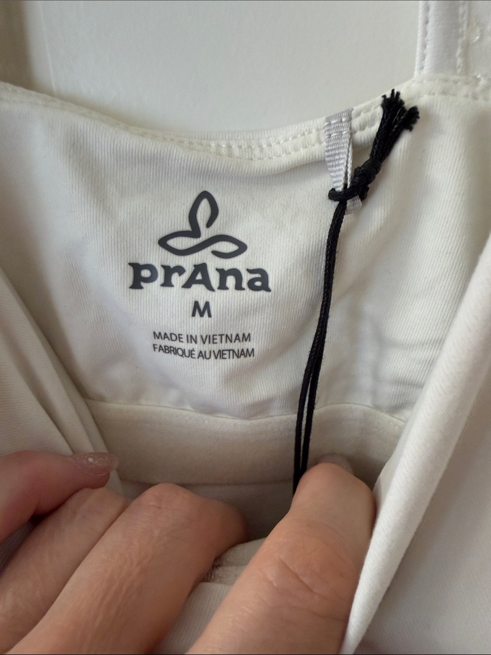Prana Cream Eyelet Racerback Tank Top - Picture 2 of 9
